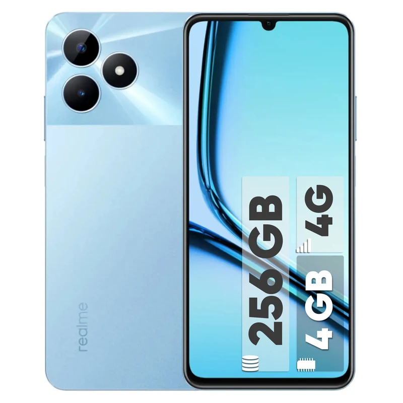 گوشی موبایل ریلمی مدل Note 50 دو سیم کارت ظرفیت 256 گیگابایت و رم 4 گیگابایت/مشکی