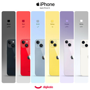 گوشی موبایل اپل مدل iPhone 14 CH دو سیم کارت ظرفیت 128 گیگابایت و رم 6 گیگابایت - نات اکتیو/شرکتی با گارانتی رنگ سفید