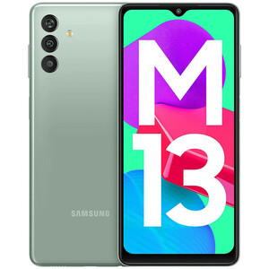 گوشی موبایل سامسونگ مدل Galaxy M13 دو سیم کارت ظرفیت 128 گیگابایت و رم 6 گیگابایت/باشارژر/پلمپ و آکبند
