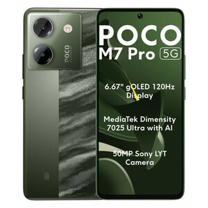 گوشی موبایل شیائومی مدل Poco M7 Pro 5G دو سیم کارت ظرفیت 512 گیگابایت و رم 12 گیگابایت/پلمپ و آکبند