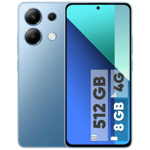 گوشی موبایل شیائومی مدل Redmi Note 13 4G دو سیم کارت ظرفیت 512 گیگابایت و رم 8 گیگابایت-/مشکی/پلمپ و آکبند