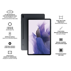 تبلت سامسونگ مدل Galaxy Tab S7 FE LTE SM-T735 ظرفیت 64 گیگابایت و رام 4 گیگابایت /پلمپ آکبند/12.4 اینچ