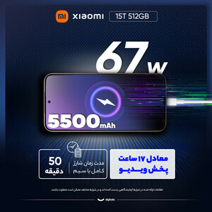 گوشی موبایل شیائومی مدل 15T دو سیم کارت ظرفیت 512 گیگابایت و رم 12 گیگابایت/گلوبال/پلمپ و اکبند