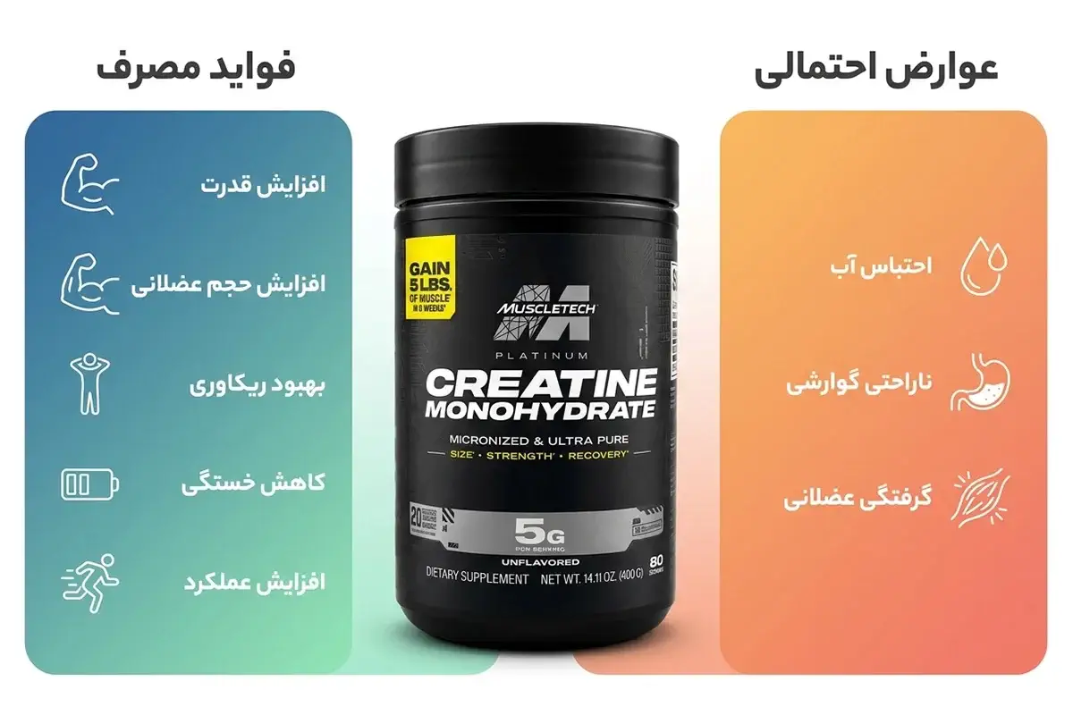 فواید و عوارض مصرف کراتین