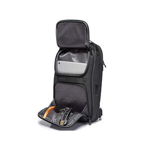 خرید کوله تک بند ضد آب یو اس بی دار بنج  BANGE BG-7258 High-end Men's Crossbody Bag