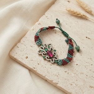 دستبند با پلاک نقره