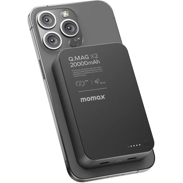 پاوربانک وایرلس شارژ20000 مومکس مدلQ.MAG X2 IP133
