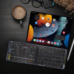 کیبورد بلوتوثی تاشو پرودو مدلCrystal Shell PD-ETK03