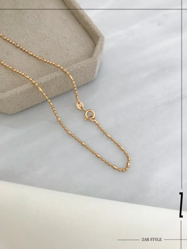 گردنبند زنجیر مهره‌ای