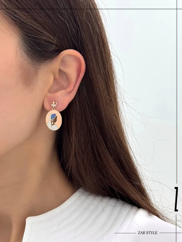 گوشواره عروس میناکاری
