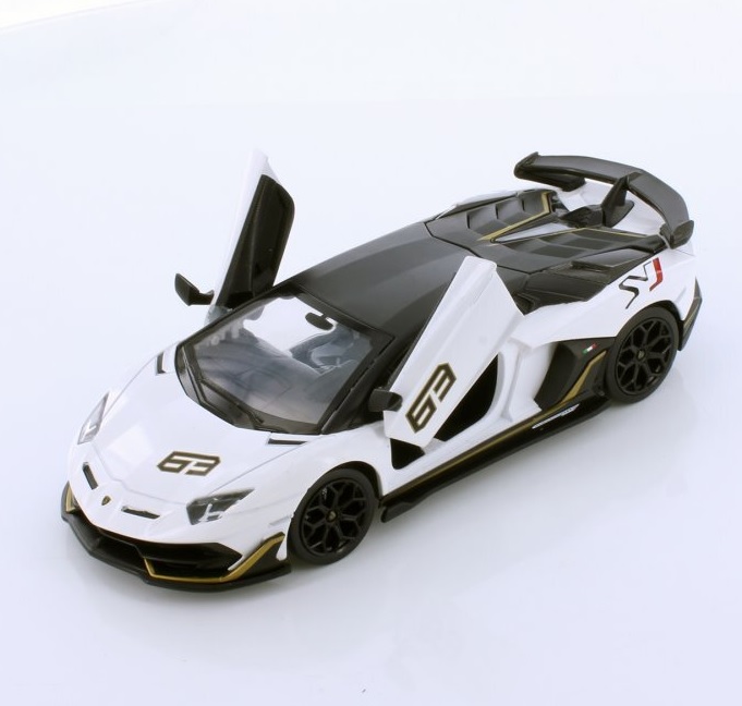 ماکت فلزی LAMBORDHINI AVENTADOR SVJ سایز 1 به 24 موزیکال MSZ