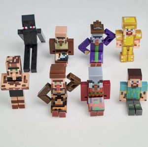 مینی فیگور 8 عددی ماینکرافت با سلاح MINECRAFT