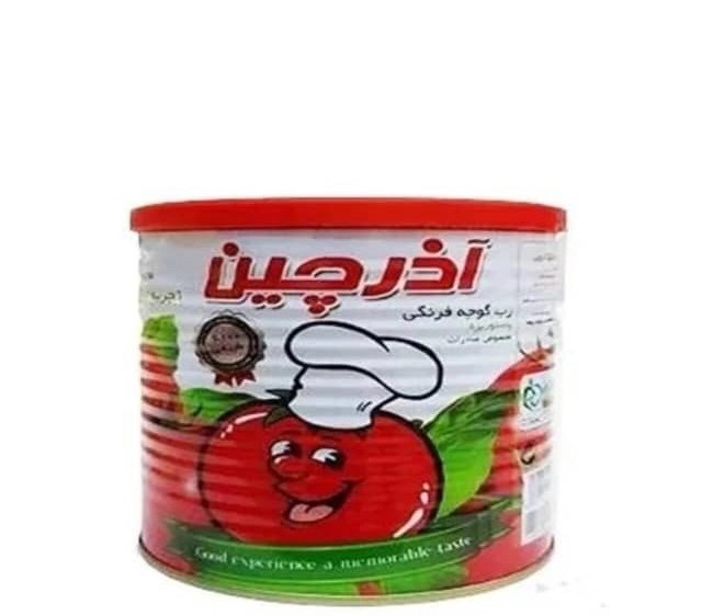 رب گوجه فرنگی آذرچین 4.2 کیلوگرمی در بسته بندی 4 عددی