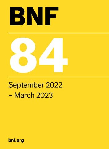 کد 4107: BNF 84 (British National Formulary) March 2023
