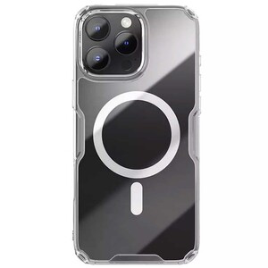 قاب شفاف مگنتی گوشی آیفون 16 پرومکس نیلکین Nature TPU Pro Magnetic