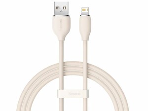 کابل یو‌اس‌بی به لایتنینگ بیسوس  Baseus CAGD000004 Jelly Liquid Silica Gel USB to iP Fast Charging Data Cable 2.4A 1.2M