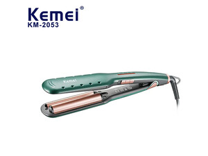 فرکننده و حالت دهنده موی سر حرفه‌ای مسافرتی کمی Kemei Salon Hair Straightener Curling Iron Km-2053