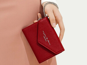 کیف پول دکمه ای زنانه بنددارTAOMICMIC Y8929 Women's Short Wallet PU Leather