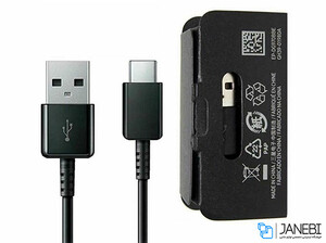 آداپتور یو اس بی و کابل تایپ سی اصلی 15 وات سامسونگ EP-TA20EBE/EP-TA20EWE