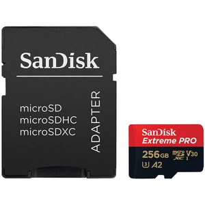 کارت حافظه 256 گیگابایت میکرو اس‌دی با سرعت بالا سن دیسک Extreme Pro 4k