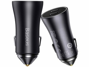 شارژر فندکی فست شارژ ماشین تایپ‌سی 40 وات بیسوس GJP000013