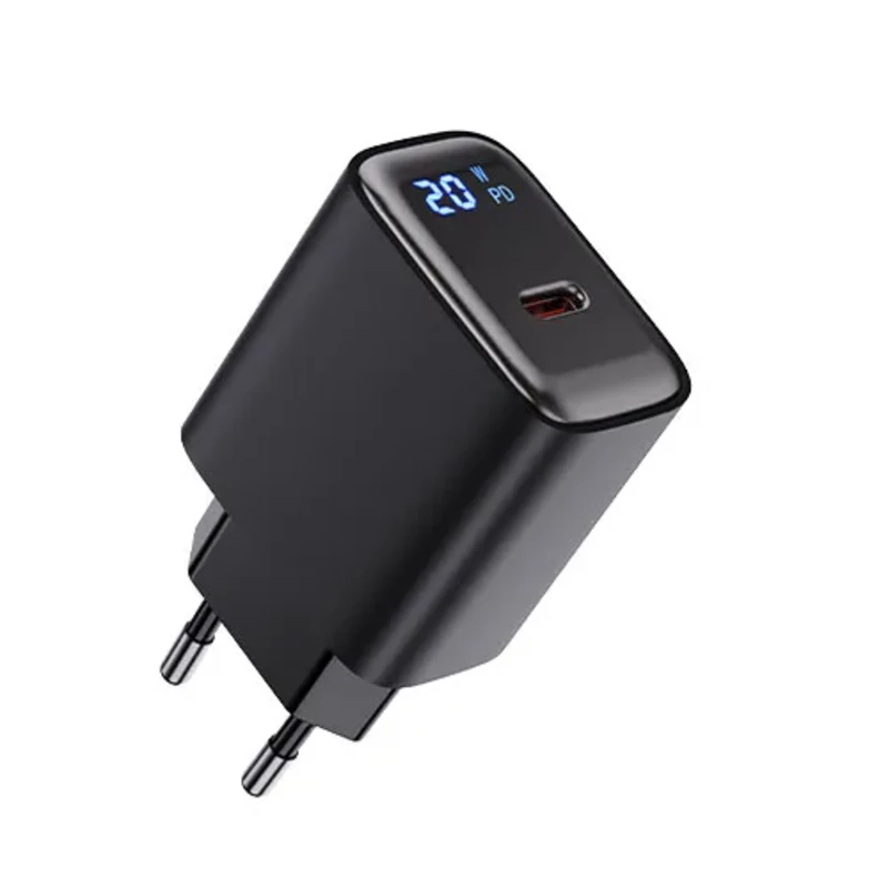شارژر دیواری 20 وات نوکسو مدل CHN-5 با نمایشگر دیجیتال هوشمند و شارژ سریع USB-C