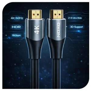 کابل HDMI نوکسو مدل HDMI‑N1 طول 3 متر | پشتیبانی از 4K 60Hz و HDR