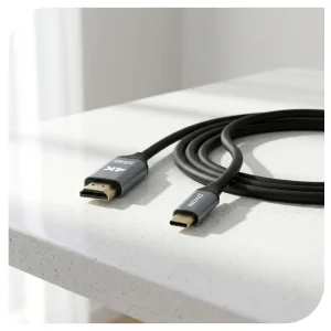 کابل Type‑C به HDMI نوکسو مدل HDMI‑N2 طول 2 متر | تبدیل USB‑C به HDMI با پشتیبانی 4K