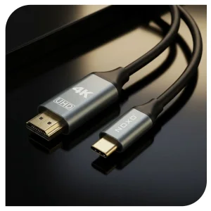 کابل Type‑C به HDMI نوکسو مدل HDMI‑N2 طول 2 متر | تبدیل USB‑C به HDMI با پشتیبانی 4K
