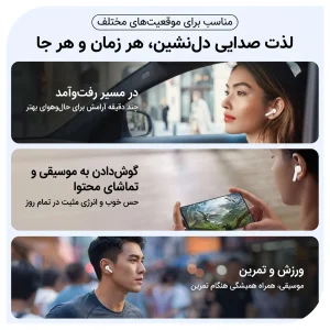 هدفون بلوتوثی نوکسو مدل TN‑5 بلوتوث 5.4 با 30 ساعت پخش