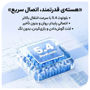 هدفون بلوتوثی نوکسو مدل TN‑5 بلوتوث 5.4 با 30 ساعت پخش