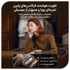هندزفری بلوتوثی OWS نوکسو مدل TN‑9 طراحی دورگوش Open‑Ear با بلوتوث 5.4