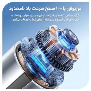 پنکه دستی تاشو نوکسو مدل FAN‑N1 | خنک‌کننده قوی 29000 دور در دقیقه با باتری 3600 میلی‌آمپر