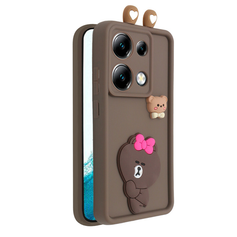 کاور فانتزی مدل KittyBear مناسب برای گوشی موبایل شیائومی Poco X6 / Redmi Note 13 Pro 5G