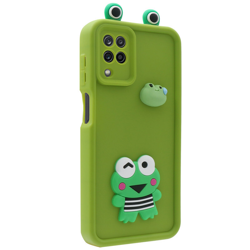 کاور فانتزی مدل GreenFrog مناسب برای گوشی موبایل سامسونگ Galaxy A12