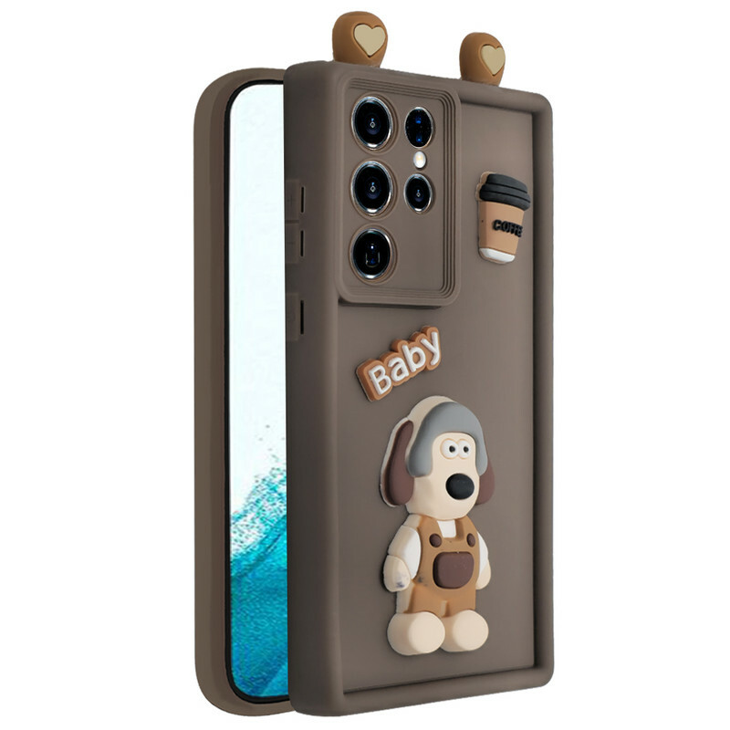 کاور فانتزی مدل KittyDog مناسب برای گوشی موبایل سامسونگ Galaxy S22 Ultra