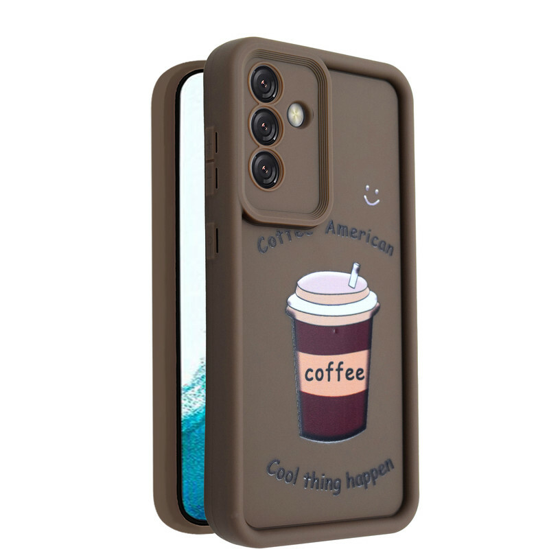 کاور طرح‌دار مدل CafeMood مناسب برای گوشی موبایل سامسونگ Galaxy A55