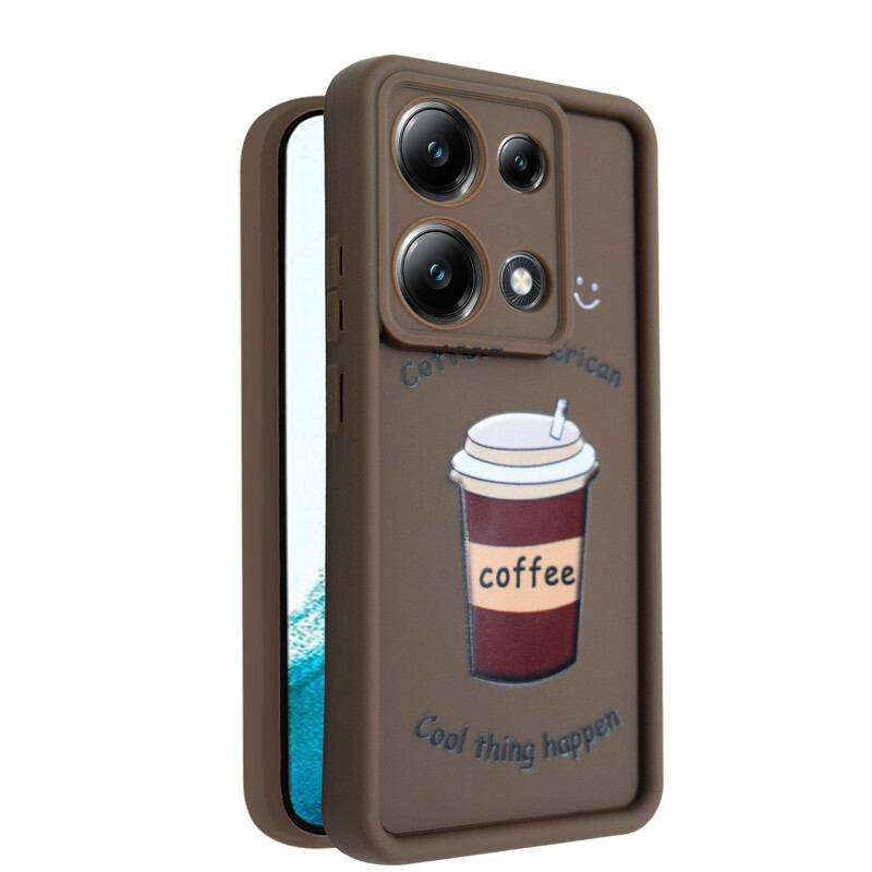 کاور طرح‌دار مدل CafeMood مناسب برای گوشی موبایل شیائومی Poco M6 Pro 4G / Redmi Note 13 Pro 4G