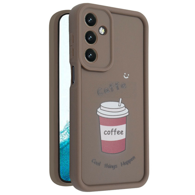 کاور طرح‌دار مدل CafeMood مناسب برای گوشی موبایل سامسونگ Galaxy S24 FE