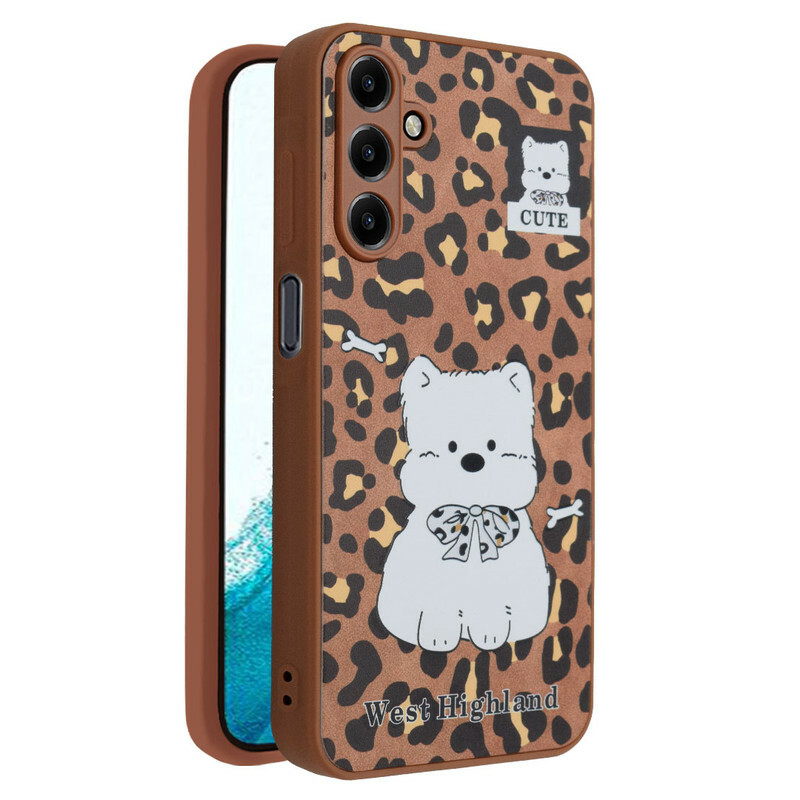 کاور فانتزی مدل Westie طرح پلنگی مناسب برای گوشی موبایل سامسونگ Galaxy A15