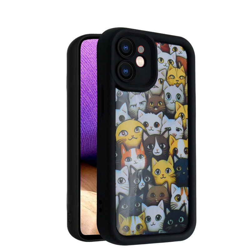 کاور طرح دار مدل CuteCats مناسب برای گوشی موبایل iPhone 12 Mini
