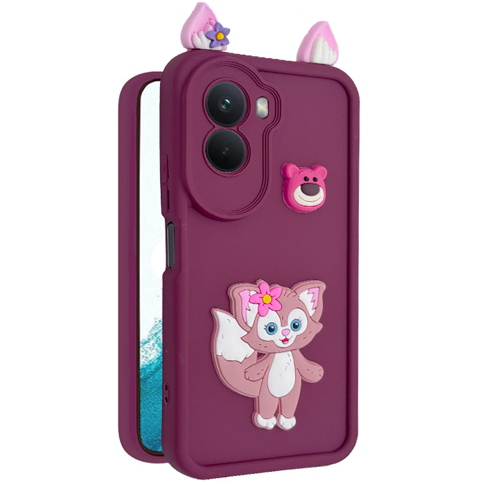 کاور فانتزی مدل RoseKitty مناسب برای گوشی موبایل شیائومی Poco M7 4G