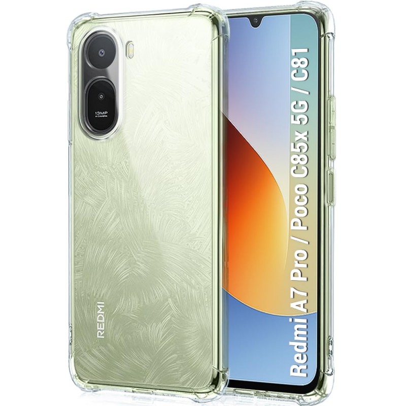 کاور ژله ای مدل ShockProof مناسب برای گوشی موبایل شیائومی Poco C81 Pro / Redmi A7 Pro