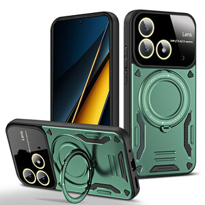 کاور مدل HybridRing مناسب برای گوشی موبایل موتورولا Moto G84 رنگ سبز