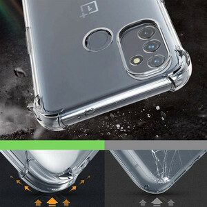 کاور ژله‌ای ShockProof مناسب برای گوشی وان پلاس Nord N100 | مقاومت بالا، شفاف و نرم