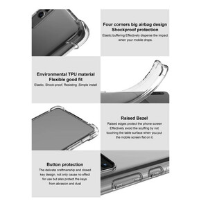 کاور ژله‌ای ShockProof مناسب برای گوشی هوآوی Mate 50 Pro | چهارگوشه ایربگ‌دار، محافظت کامل