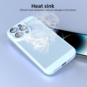 کاور Heat Dissipation مدل مشبک مناسب برای گوشی موبایل اپل iphone 14 Pro Max