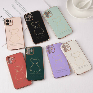 قاب و کاور DreamyBear مدل ناتینگ Nothing Phone 2 | طرح خرس فانتزی با فریم طلایی