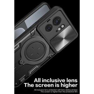 قاب موبایل SlideRing مدل آنر Honor X7A | محافظ لنز کشویی + استند ۳۶۰ درجه