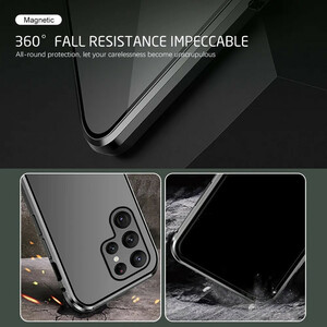 کاور 360 درجه مدل MagneticGlass مناسب برای گوشی موبایل سامسونگ Galaxy S22 Ultra